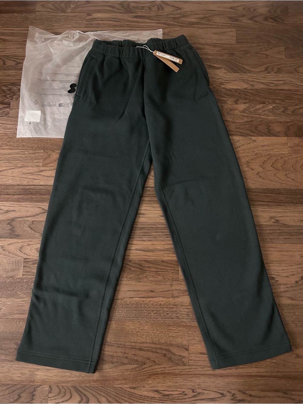 SKIMS Cotton Fleece Classic Straight Leg Pant NWT XS - Picture 11 of 11
